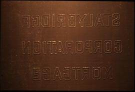 "Watermark. Stalybridge Corporation Mortgage"