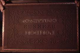 "Watermark Coutts  & Co, Bankers, London."