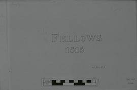 "Watermark Wove Fellows 1815"