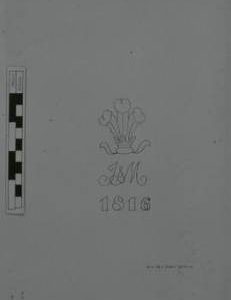 "Watemark, Wave J & M 1816 & Prince Wales Feather"