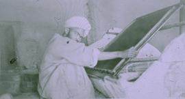 "Paper, Kashmir, Vatman with mould"