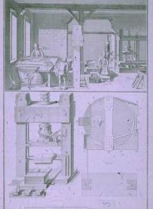 "Paper. France. Vat. coucher, Press."