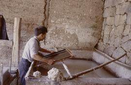 China. Long Zu. Vatman ready to dip mulberry