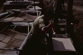 China - Zhenfeng. Long Jin. Couching mulberry sheet.