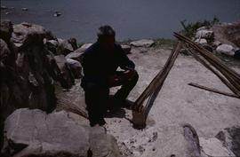 China - Kaili. Ping Liang. Cutting up bamboo.