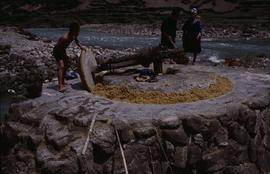 China - Kaili. Ping Liang. Kollergang in use.