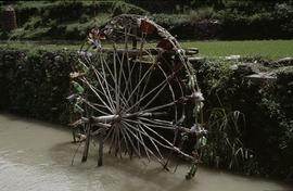 China. Schiqao. Noria waterwheel