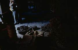 Dege Papermaking Soaking roots inside