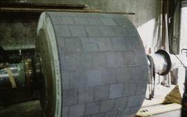 Hagen, grindstone for wood pulp.