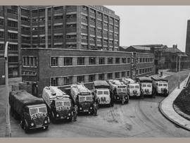 Rank Hovis vehicles, Baltic Mills, Gateshead