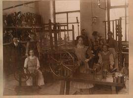 Workers at Woods Mill, Harpurhey, Manchester