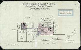 Plan of Healing and sons Borough Mill, Tewkesbury