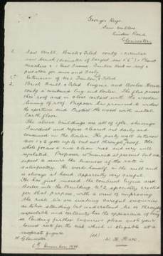 Report and plan, George Keys saw mill, Gloucester p. 2