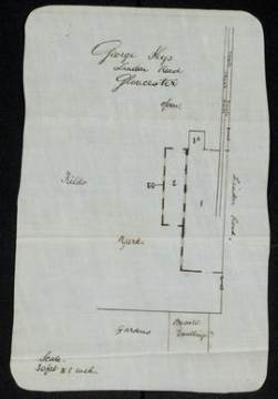 Report and plan, George Keys saw mill, Gloucester p. 1