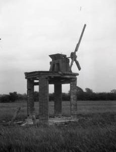 "Remains of the small windmill at Hillesden, Bucks"