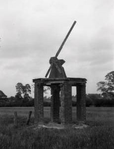 "Remains of the small windmill at Hillesden, Bucks"