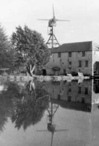 View across the millpond, Hackett's Mill, West Ashling