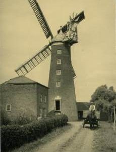 Shepherd's Mill, Upwell, with miller