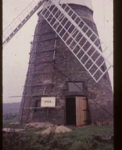 Repairs in progress, Halnaker Mill, Boxgrove