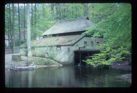 Exterior view of preserved watermill building