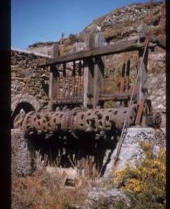 Stamps at quarry, Trevellas Combe Mill, St Agnes