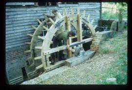 Exterior of brick/weatherboarded watermill