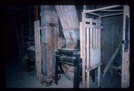 Roller mill and spout, Brewhurst Mill, Loxwood