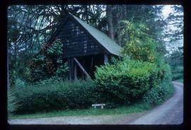 Wooden building containing donkey wheel