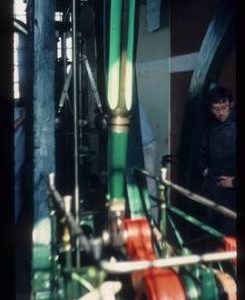 Interior of steam-powered pumping station, Dogdyke, Lincs.