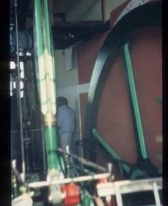 Interior of steam-powered pumping station, Dogdyke, Lincs.