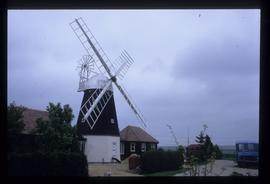 House conversion with sails, smock mill, Swaffham Prior