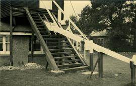 Stairs and tailpole, Durrington Mill, High Salvington