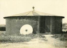 Roundhouse with mill stone, Lower Dicker Mill, Chiddingly