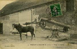 Horse turning water pump