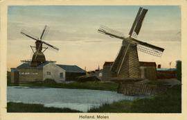 Two windmills located in Koog aan de Zaan, Holland