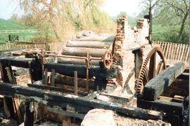 Remnants of waterwheel, watermill, Great Bardfield
