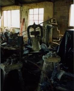 Salvaged equipment, watermill, Great Bardfield