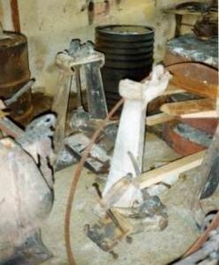 Salvaged equipment, watermill, Great Bardfield