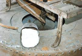 Millstone, flour and grain, watermill, Layham