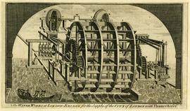 Waterworks at London Bridge for supply of the City of London with Thames Water