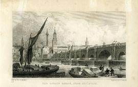 Old London Bridge from Southwark
