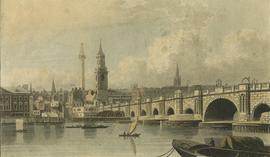 Old London Bridge from Southwark