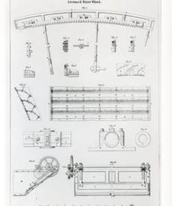 Greenock Water Wheel drawing, detail