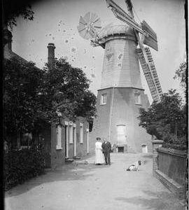 Chesterton Mill and Edwin and Maud French with Major