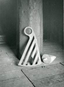 Dressing millstone at post mill, Bourn