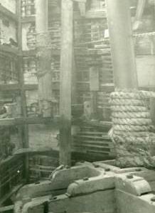 Tail wheel and upright shaft, Six Mile Bottom Mill, Burrough Green