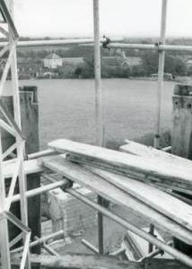 Jolesfield Mill, Partridge Green, under demolition