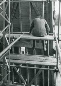 Jolesfield Mill, Partridge Green, under demolition