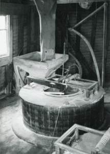 Grain Hopper and Millstone, King's Mill, Shipley