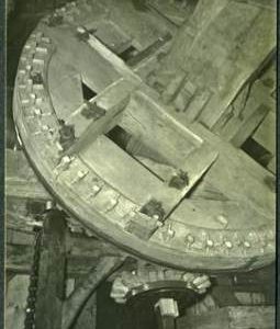 Bruges N.post mill. Tail Wheel and Wallower